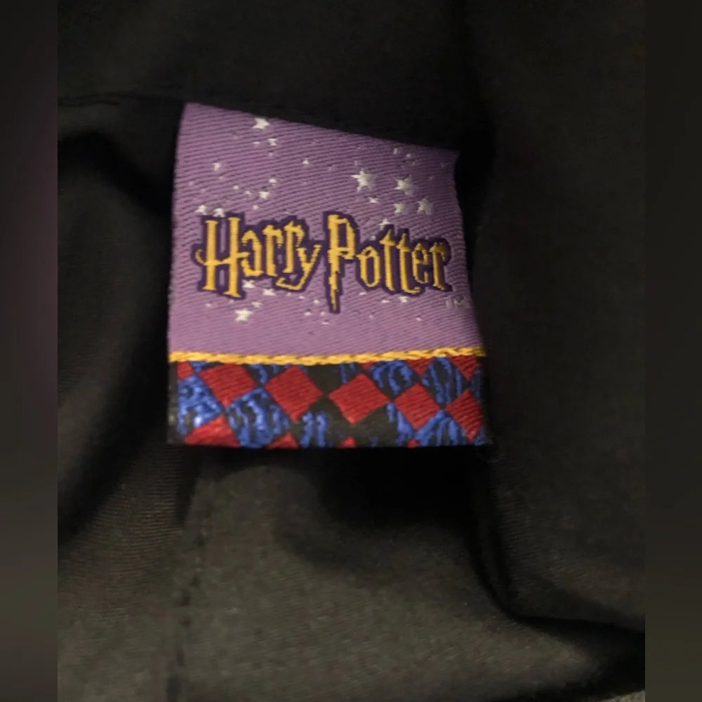 Harry Potter Warner Bros. x Elope Black Velvet Wizard Hat with Gold 'H' Crest